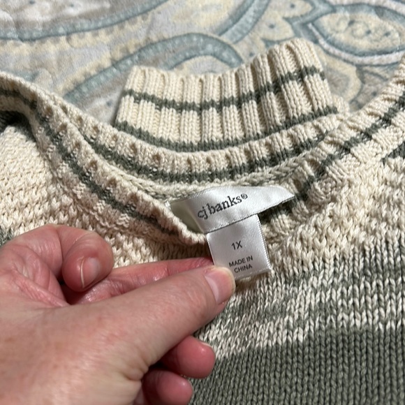 CJ Banks Sweaters - CJ Banks stripe sweater